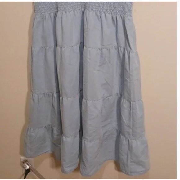 J.Lee blue embroidery A-Line Maxi Dress - Picture 3 of 8